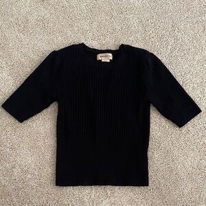 Bailey 44 Midnight Ribbed Top